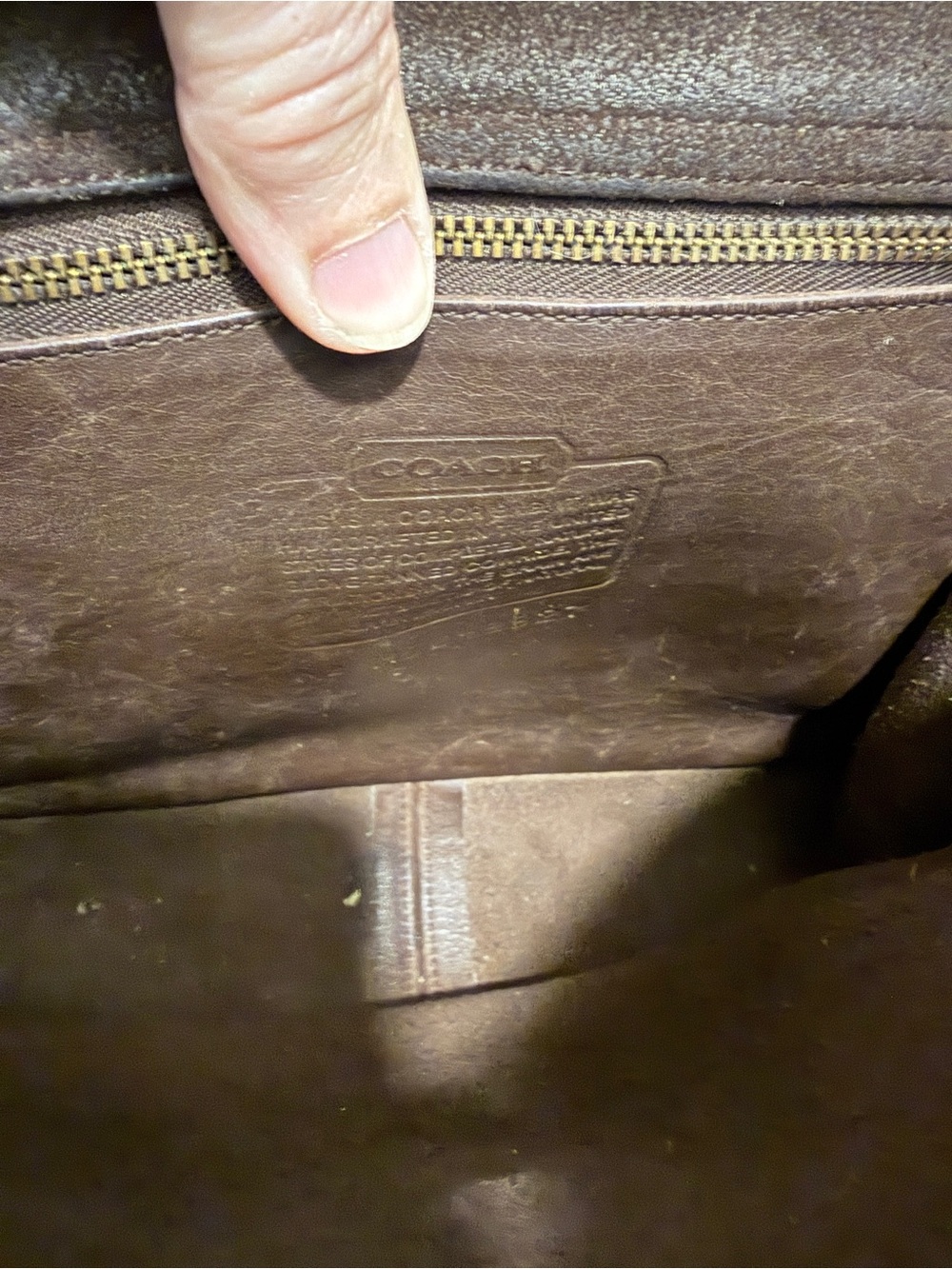 Coach Brown Leather Crossbody Satchel - Picture 9 of 9